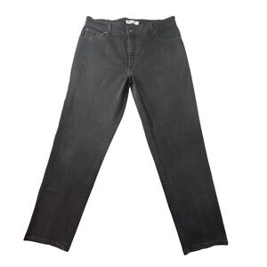 Vintage Levi's Jeans 550 Womens 14M Black Relaxed Tapered Denim High Rise Y2K